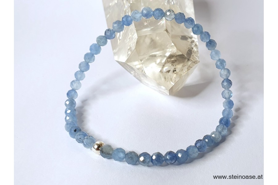 Armband Aquamarin facettiert 4mm